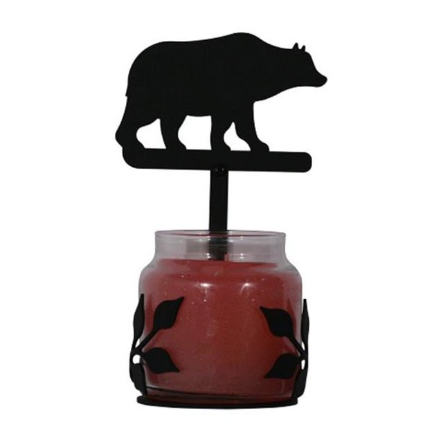 Village Wrought Iron C-LJS-14 Grand Pot de Bougie Ours