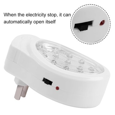 Lumière DEL d'Urgence, Lumière d'Urgence pour la Maison, 2 W CA110-240 V Lumières de Camping Extérieures Lampe Automatique pour le Camping Lumière d'Urgence de Rechange Lumière d'Urgence pour la Maison