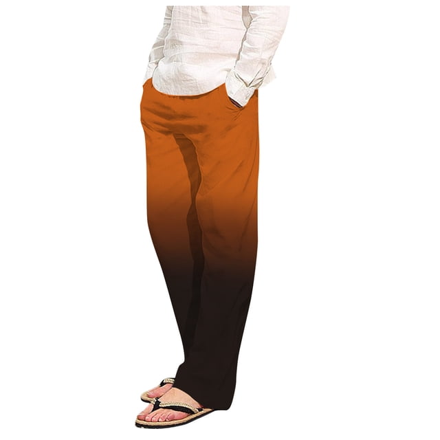 Plebaso Lounge Pants for Men Gradient Color Pajama Pants with Pockets Mens Soft Pj Bottoms Sleepwear