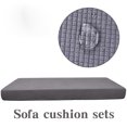 thumbnail image 1 of Cozival Housse de Sofa, Housse de Coussin de Sofa, Protège-Housse Extensible pour Canapé, Fauteuil Inclinable et Meubles de Salon, Housse de Coussin Résistante à l'Eau et Lavable à la Machine, Housse Extensible pour Sofa, Gris, 1 of 3
