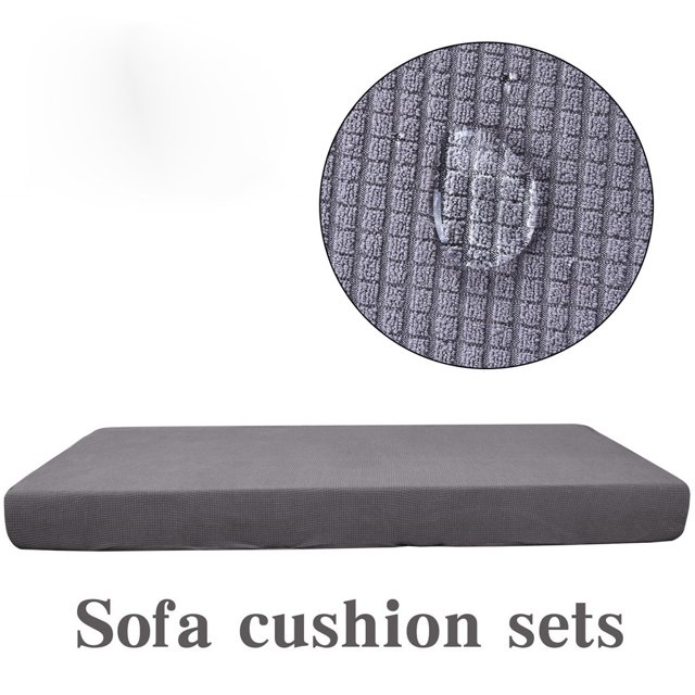 Cozival Housse de Sofa, Housse de Coussin de Sofa, Protège-Housse Extensible pour Canapé, Fauteuil Inclinable et Meubles de Salon, Housse de Coussin Résistante à l'Eau et Lavable à la Machine, Housse Extensible pour Sofa, Gris