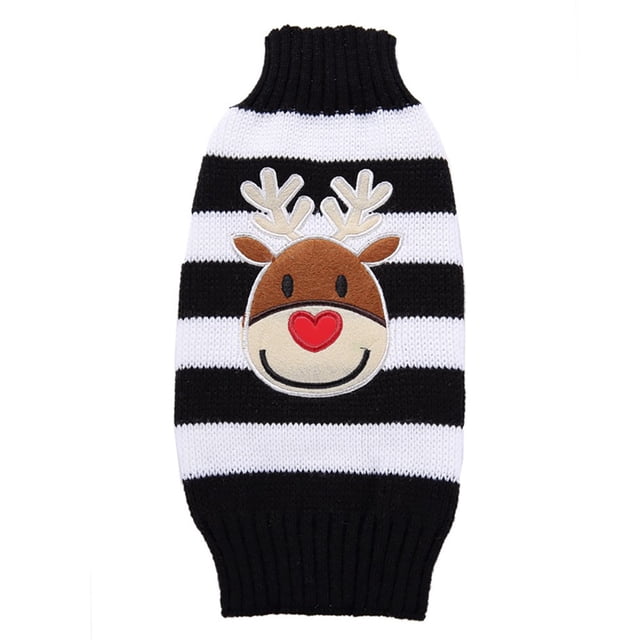 EGNMCR Chandails pour Animaux Chandail d'Hiver Chaud à Col Roulé pour Chien Costume cat Sweater