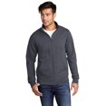 thumbnail image 1 of Port & Company Men's Core Fleece Cadet FullZip SweaT-Shirt PC78FZ, 1 of 1