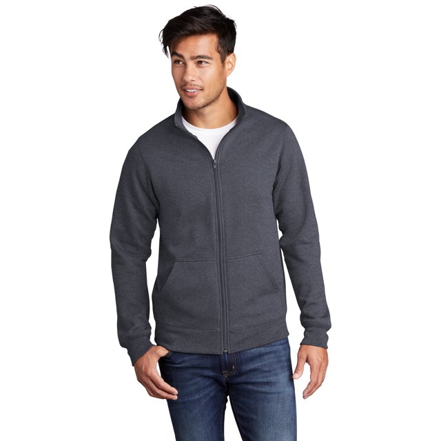 Port & Company Men's Core Fleece Cadet FullZip SweaT-Shirt PC78FZ