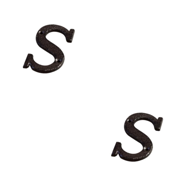 Youkk Iron Decoration Doorplate Durable And Rustproof Wide Application Not Easy To Fade Metal Metal Letters House Numbers B17--S 2Set