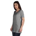 thumbnail image 4 of Inkmeso Plain Basic Tshirt Long Length Tee Short Sleeve Workout Top For Women, 4 of 9