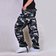 thumbnail image 4 of Pantalon Homme Multi-Poches Délavé Extérieur Décontracté en Solde, 4 of 6