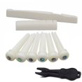 thumbnail image 1 of 9 Pcs 6 String Acoustic Guitar Bone Bridge Pins and Saddle Nut Accessorys Set, 1 of 7