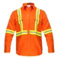 thumbnail image 1 of Flame Resistant FR High Visibility Shirt – 88%C/12%N – 7 oz twill, 1 of 3
