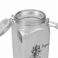 thumbnail image 3 of Ludlow 53 oz. Glass Canister with Metal Clasp, Clear, 3 of 7