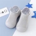 thumbnail image 1 of NOKIO Toddler Baby Boys Girls First Walking Shoes Ruffled Solid Color Non-Slip Soft Sole PreWalking Sneaker for Baby, 1 of 3