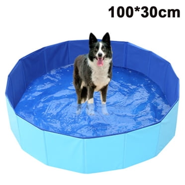 Piscine pour Chien Pataugeoire pour Animal Grande Baignoire Pliable pour Chien