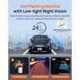 thumbnail image 4 of 70mai Dash Cam Front and Rear - 2.5K+1080P Dual Dash Camera with HDR, Super Night Vision, F1.55 Aperture, 24H Parking Mode, Built, 4 of 8