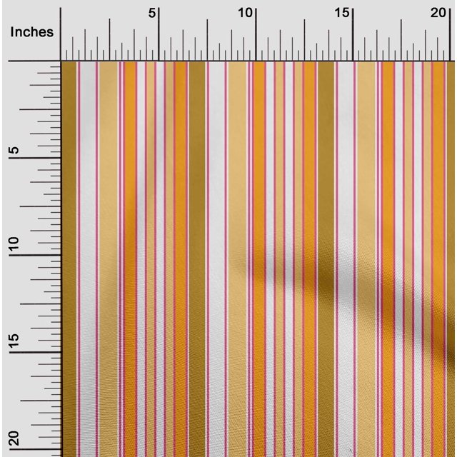 oneOone Cotton Flex Fabric Multicolor Stripe Decor Fabric Printed BTY 40 Inch Wide