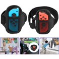 thumbnail image 2 of NATEFEMIN Sangle de Jambe à Anneau pour Switch OLED Joy-Con Ajustable Sécuritaire Confortable Libération Mains Légère Respirante Noir Adulte Enfant, 2 of 8