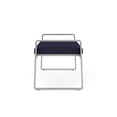thumbnail image 5 of Gansett Reception Waiting Room 2-Seat Bench / Silver Steel / Navy Blue, 5 of 5