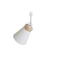 thumbnail image 1 of FSLiving 1-Pack Retro Style Mini Adjustable Angle H-Type Track Head Lighting E26 Base Metal Ceiling Light Track Light Fixture for Gallery Mirror Front Office Loft Bulb and Track Not Included - White, 1 of 6