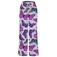 thumbnail image 3 of Pantalon de Détente à Jambe Grand pour Femmes, Confortable et Décontracté, Pyjama, Imprimé Floral, Taille Élastique, 3 of 4