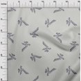 thumbnail image 3 of oneOone Silk Tabby Light Gray Fabric Leaves Sewing Material Print Fabric By The Yard 42 Inch Wide, 3 of 4