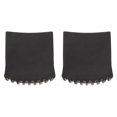 thumbnail image 1 of Black Rubber Ladder Feet Covers for Protection Non-slip Pads Easy to Install 2Pcs, 1 of 9