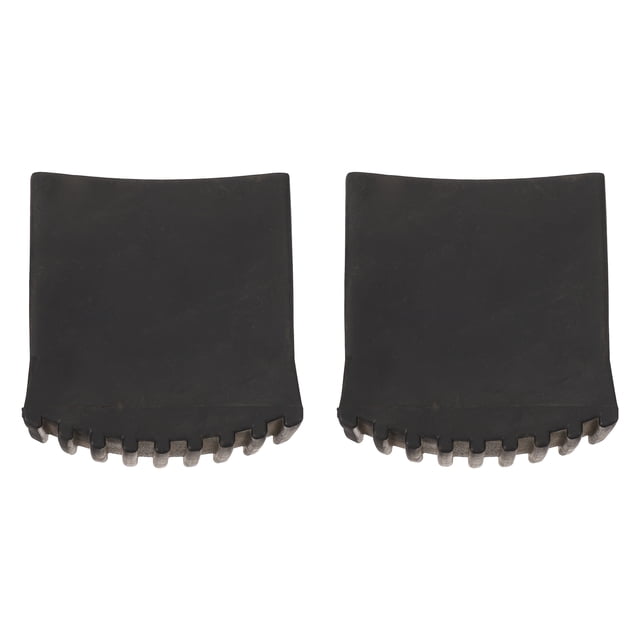Black Rubber Ladder Feet Covers for Protection Non-slip Pads Easy to Install 2Pcs