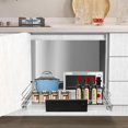 thumbnail image 4 of Expandable Pull Out Cabinet Organizer, Slide Out Drawers for Kitchen Cabinets, Heavy Duty Storage Drawers, Chrome Plated Cabinet Wire Shelf , Adjustable Width 12.5~20.2" W x 17.3" D, 4 of 9