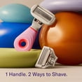 thumbnail image 3 of Flamingo Travel Women's Razor Kit with Mini Handle, 1 Original Blade Cartridge, 1 Pubic Blade Cartridge and Vented Case, 3 of 8