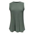 thumbnail image 1 of Timegard Camisole pour Femmes Col Rond Oeillets Sans Manches Confortable Fluide Plage Vacances Décontractée Ample Hauts, 1 of 4