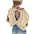 thumbnail image 1 of Plebaso T-shirts d'Entraînement pour Filles à Manches Longues/courtes, Dos Ouvert, Chandails Courts de Course Athlétiques pour Enfants, 1 of 6