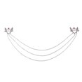 thumbnail image 2 of Nipple Chained 14G Nipple Shield Jewelry Surgical Steel Soaring Love Design, 2 of 2