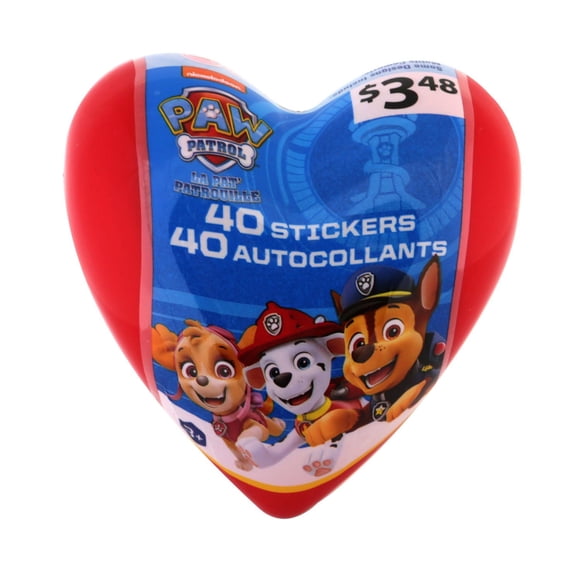 40ct Sticker Novelty Heart - Paw Patrol