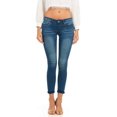 thumbnail image 1 of COVERGIRL Jeans Moulants à Revers pour Femmes Grande Taille, Denim Extensible, Bleu Foncé, Taille 22W, 1 of 7
