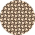 thumbnail image 1 of Ahgly Company Tapis Rond Lavable en Machine Intérieur Transitionnel Pêche Orange Profond, 5 Pieds Rond, 1 of 7