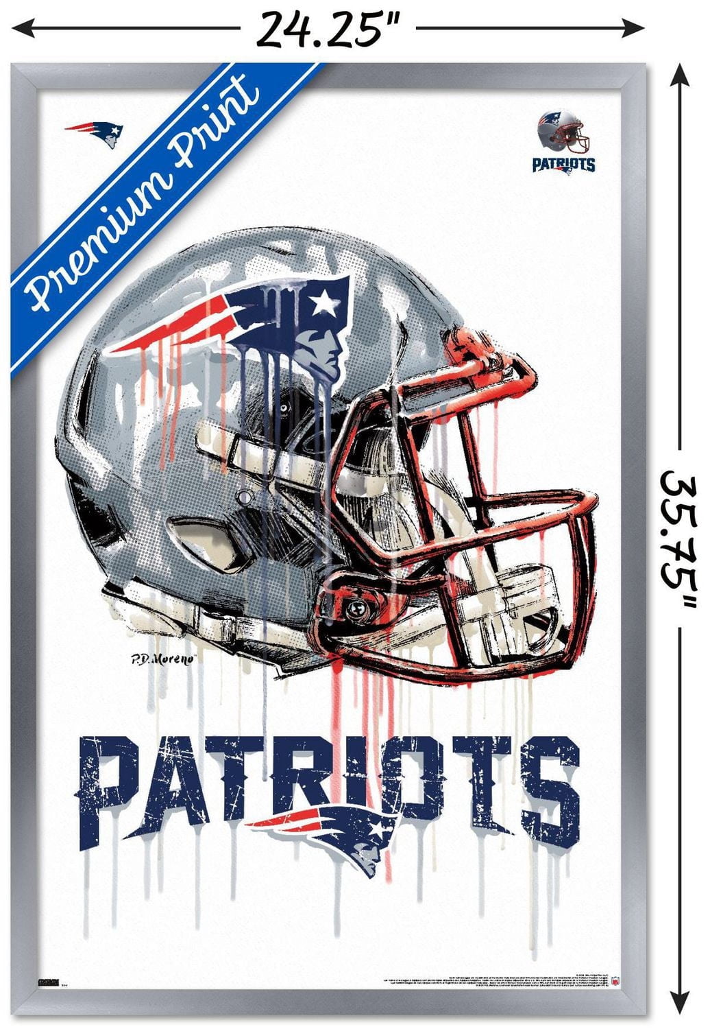 NFL Patriots de la Nouvelle-Angleterre - Casque anti-goutte 20