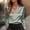 Gris, variante sur Jacenvly Hauts pour Femmes Liquidation Mode Femmes Uni Décontracté Manches Longues Cardigan Ample pour Dames Blouse Hauts pour Femmes Soldes