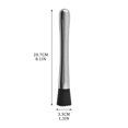 thumbnail image 2 of Cuillère à Mélanger en Spirale en Acier Inoxydable Cocktail Bartender'S Muddling Tool en Acier Inoxydable Popsicle Écrasé, 2 of 2