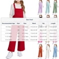 thumbnail image 3 of Combinaison Sans Manches en Molleton pour Filles avec Camisole Intégrée et Poches pour 5 à 14 Ans, pour l'Automne et l'Hiver, 3 of 8