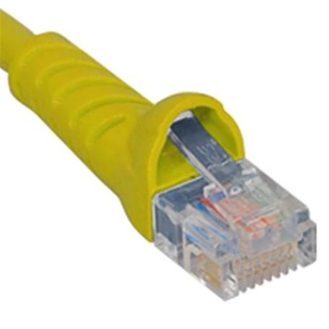 10 ft. Cat 5E Molded Boot Patch Cord - Yellow