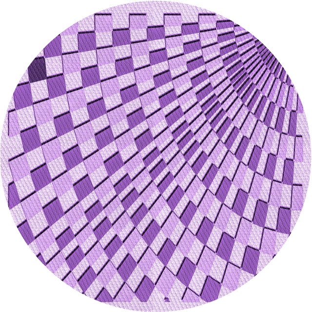 Ahgly Company Machine Washable Indoor Round Transitional Blossom Pink Area Rugs, 3' Round