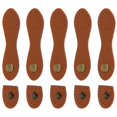 thumbnail image 2 of jifeng 5 Ensembles Boucles en Cuir Marron pour Sac à Main Boutons de Rappel pour Bricolage, 2 of 9