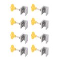 thumbnail image 3 of 8 Ensembles de Serrures de Fenêtre Réglables en Alliage d'Aluminium Verrou Coulissant Horizontal Vertical Argent, 3 of 14