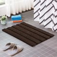 thumbnail image 2 of CHUN YI Anti-slip Bathroom Mat Absorbent Plush Polyester, 16"x24", Coffee, 2 of 6