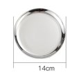 thumbnail image 2 of Stainless Steel Dinner Plates Lunch Plates Breakfast Plates 10inch, 2 of 9