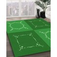 thumbnail image 3 of Ahgly Company Tapis d'Intérieur Rectangulaire Transitionnel Vert Lavable à la Machine, 8 Pieds x 10 Pieds, 3 of 7
