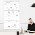 thumbnail image 1 of Chmadoxn Calendriers Super Grands Calendrier Effaçable de Trois Mois Sans Date Horaire un Calendrier, 1 of 7