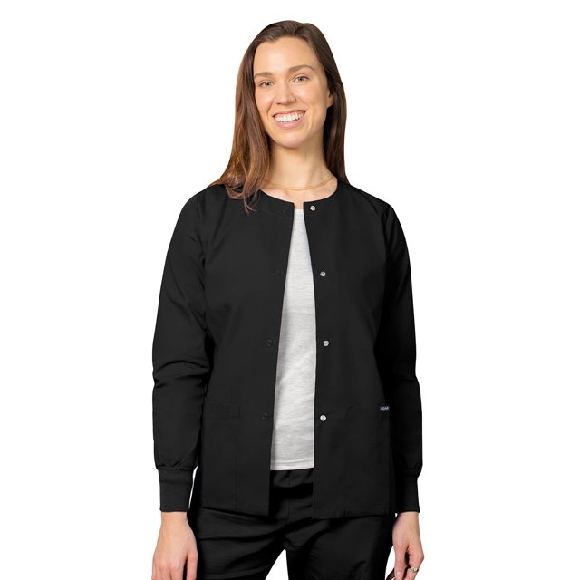 Adar Universal Women's Scrub Set - Warm-Up Scrub Jacket and Elastic Pull-On Pants