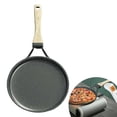thumbnail image 1 of Stratiform Cake Frying Pan Non-sticking Cake Crust Pan Crust Frying Pan Heat Evenly Baking Pan with Integrated Die-cast Handle for Kitchen Baking, 1 of 9