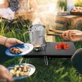 thumbnail image 2 of Support de Poêle de Camping Pliant Coupe-Vent pour l'Extérieur, Station de Cuisson, Table pour Camping, Randonnée, Backpacking, Pique-Nique, 2 of 8