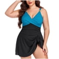 thumbnail image 2 of Roncen Robe de Bain une Pièce pour Femmes, Contrôle du Ventre, Maillots de Bain Modestes, Maillot Couvrant, Jupe de Bain, 2 of 7