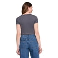 thumbnail image 3 of George Women's Rib Crew-Neck T-Shirt, 3 of 6
